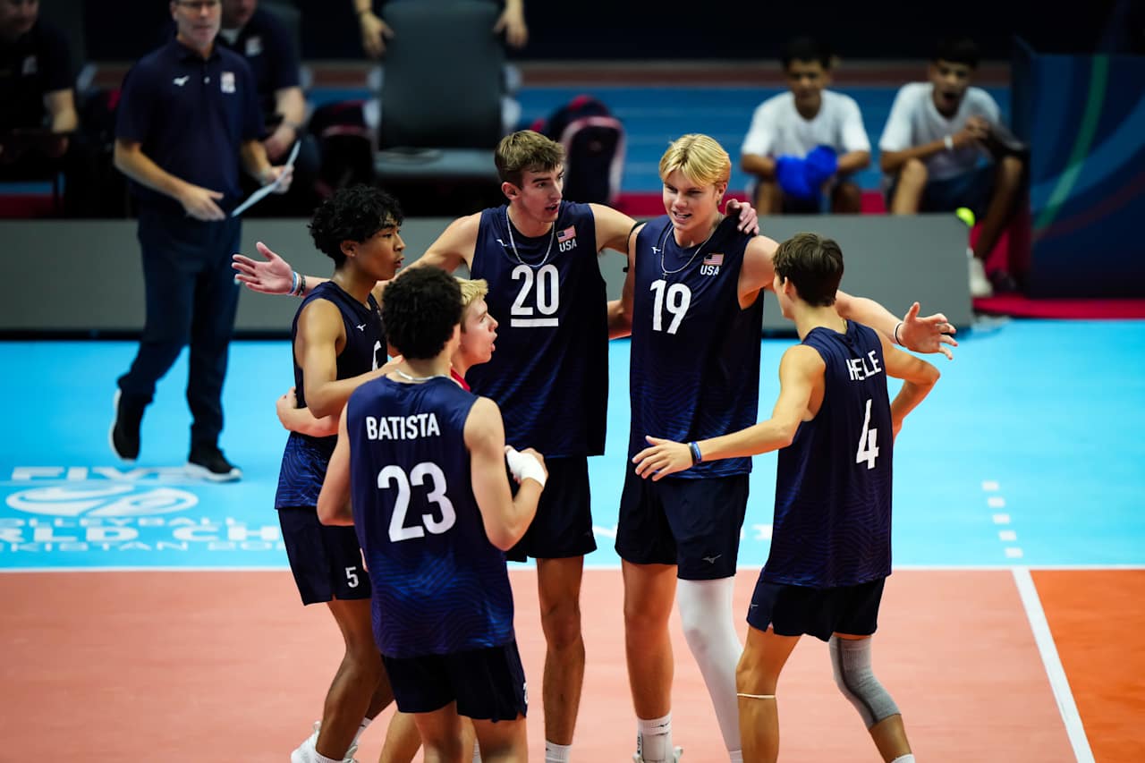 Team Usa celebrates